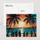 Jamaican Sunset Briefkaart (Voorkant / Achterkant)