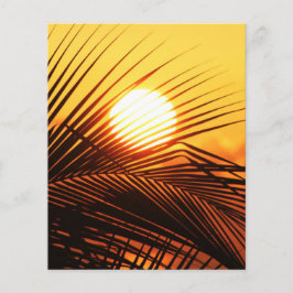 JAMAICAN SUNSET TROPICAL PHOTOGRAY NATURE WALLPA FLYER