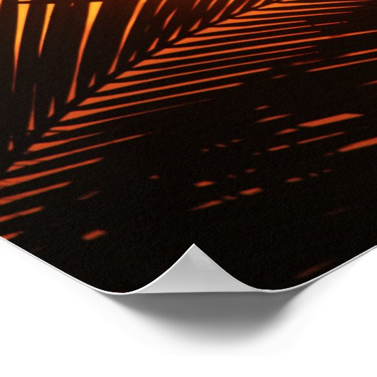 JAMAICAN SUNSET TROPICAL PHOTOGRAY NATURE WALLPA POSTER (Hoek)