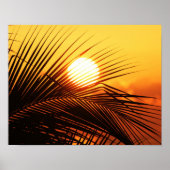 JAMAICAN SUNSET TROPICAL PHOTOGRAY NATURE WALLPA POSTER (Voorkant)