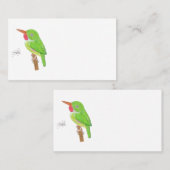 JAMAICAN TODY VISITEKAARTJE (Voorkant / Achterkant)