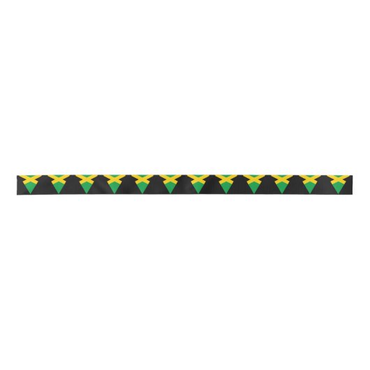 Jamaican Triangle Flags Cake Satijnen Lint (Voorkant)