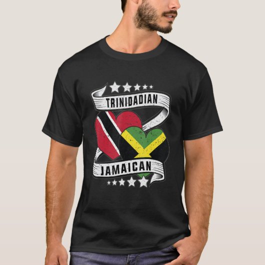Jamaican Trinidad half Trinidad en half Jamaicaan T-shirt (Voorkant)