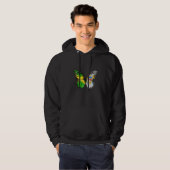 Jamaican Virgin Islander Flag Butterfly   Hoodie (Voorkant volledig)