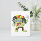 Jamaican Watermelon Dancing Briefkaart (Staand voorkant)