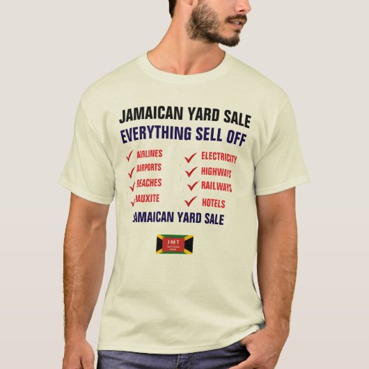 JAMAICAN YARD SALE T-shirt (Voorkant)
