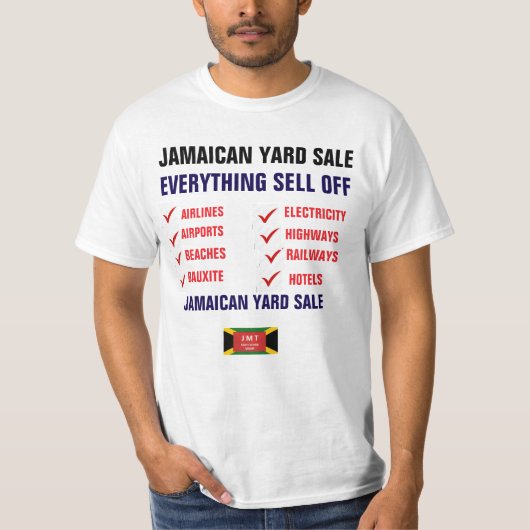 JAMAICAN YARD SALE T-shirt (Voorkant)