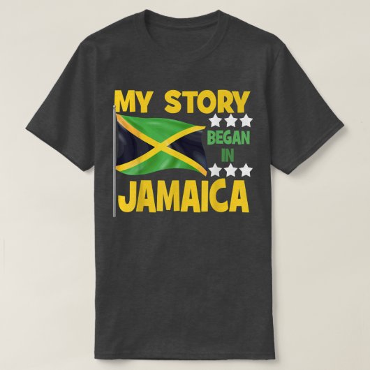 Jamaicanen mijn verhaal begon in Jamaica Pride Jam T-shirt (Design voorkant)