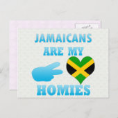 Jamaicanen zijn mijn Homies Briefkaart (Voorkant / Achterkant)