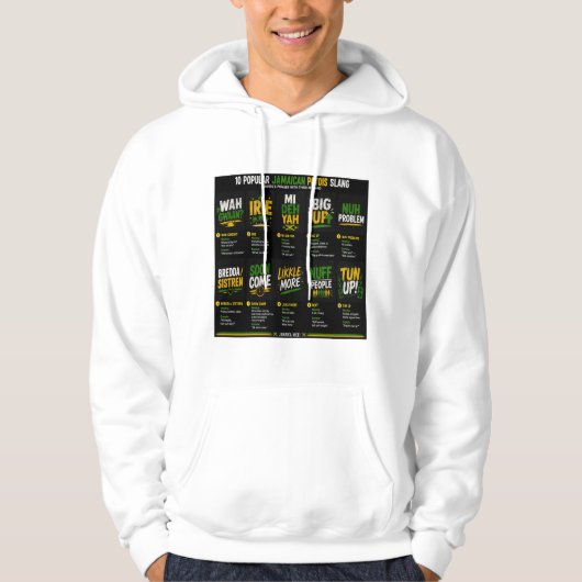 Jamaicans Patois-slang Hoodie (Voorkant)