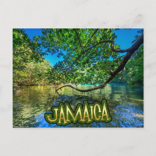 Jamaica's blauwe lagune, Port Antonio Briefkaart (Voorkant)