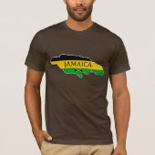 Jamaica's Map Designer Name-Brand T-Shirt (Voorkant)