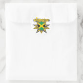Jamaicastar Ronde Sticker (Tas)