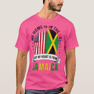 Jamaikaans Amerikaanse Patriot Hart Is Uit Jamaica T-shirt