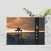 Jamaikaanse Zonsondergang Kaart (Staand voorkant)