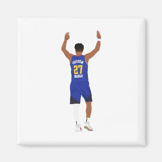 Jamal Murray 3 (Denver Nuggets) Magneet (Voorkant)