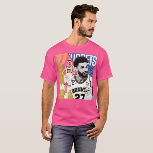 Jamal Murray Basketbal Edit Nuggets T-shirt (Voorkant volledig)
