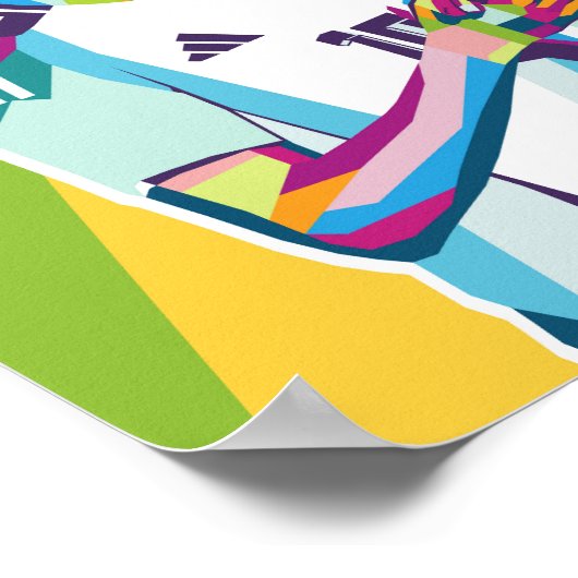 Jamal Musiala Wpap Pop Kunst Poster (Hoek)