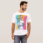 Jamal Musiala Wpap Pop Kunst T-shirt (Voorkant volledig)