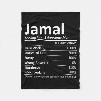 Jamal Rition Grappige Verjaardag Persoonlijke Naam Fleece Deken