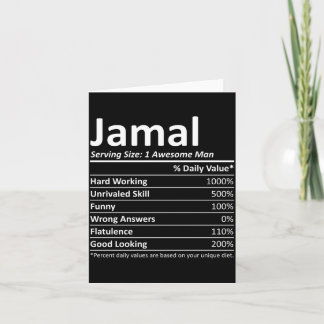 Jamal Rition Grappige Verjaardag Persoonlijke Naam Kaart