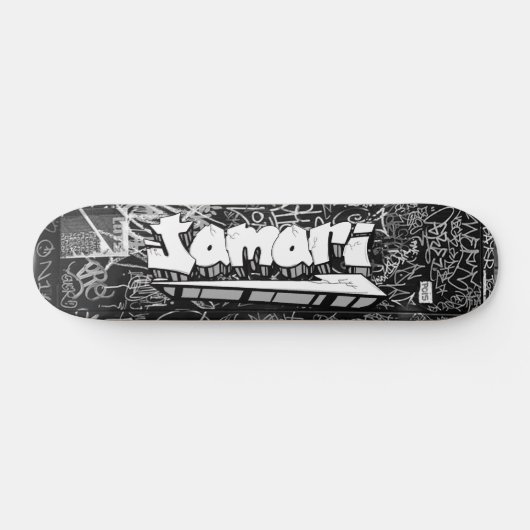 Jamari Graffiti Custom Personalized Skateboard (Horizontaal)
