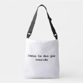 jamas te des por vencido crossbody tas (Voorkant)