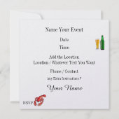 Jambalaya - Cajun Uitnodiging! Kaart (Achterkant)