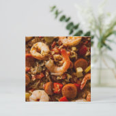 Jambalaya - Cajun Uitnodiging! Kaart (Staand voorkant)