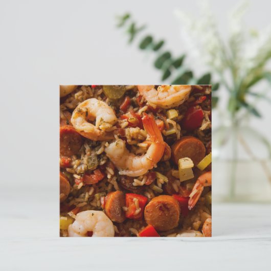 Jambalaya - Cajun Uitnodiging! Kaart (Staand voorkant)