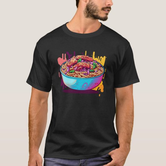 Jambalaya Vaporwave Retro 90s Aesthetic T-shirt (Voorkant)