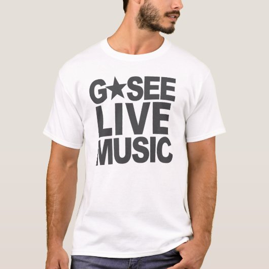 JamBase 'Go See Live Music'-sterrenshirt T-shirt (Voorkant)