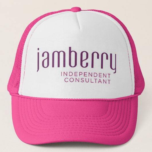 Jamberry plum en raspberry Trucker hat Pet (Voorkant)