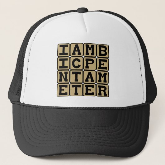 Jambische Pentameter, Sonnetvorm Trucker Pet (Voorkant)