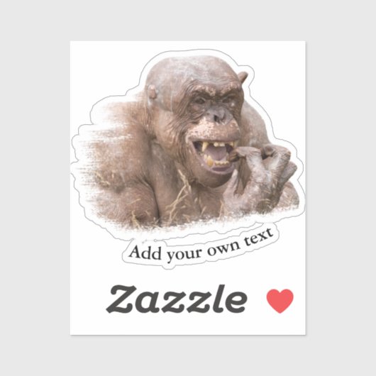 Jambo de haarloze Chimpansee Sticker (Vel)