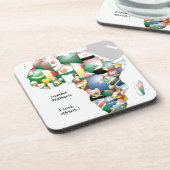 Jambo Habari Afrika! Ik hou van Afrika Bier Onderzetter (Linkerzijde)