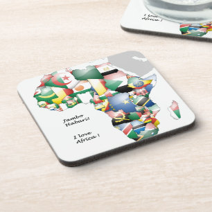 Jambo Habari Afrika! Ik hou van Afrika Bier Onderzetter