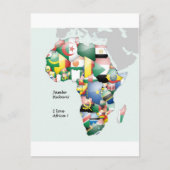 Jambo Habari Afrika! Ik hou van Afrika Briefkaart (Voorkant)