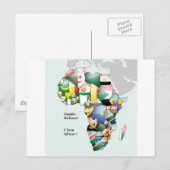 Jambo Habari Afrika! Ik hou van Afrika Briefkaart (Voorkant / Achterkant)