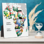 Jambo Habari Afrika! Ik hou van Afrika Fotoplaat (Zijkant)