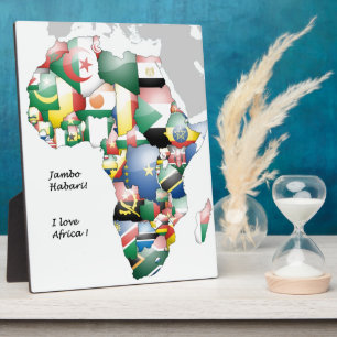 Jambo Habari Afrika! Ik hou van Afrika Fotoplaat