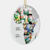 Jambo Habari Afrika! Ik hou van Afrika Keramisch Ornament (Rechts)
