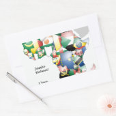 Jambo Habari Afrika! Ik hou van Afrika Rechthoekige Sticker (Envelop)