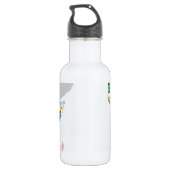 Jambo Habari Afrika! Ik hou van Afrika Waterfles (Achterkant)