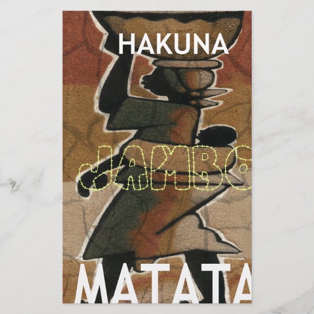 Jambo Habari Hakuna Matata. (Voorkant)
