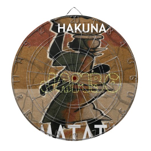 Jambo Habari Hakuna Matata. Dartbord (Voorkant)