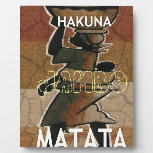 Jambo Habari Hakuna Matata. Fotoplaat (Voorkant)