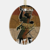 Jambo Habari Hakuna Matata. Keramisch Ornament (Rechts)