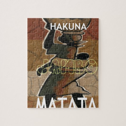 Jambo Habari Hakuna Matata. Legpuzzel (Verticaal)