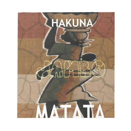 Jambo Habari Hakuna Matata. Notitieblok (Voorkant)